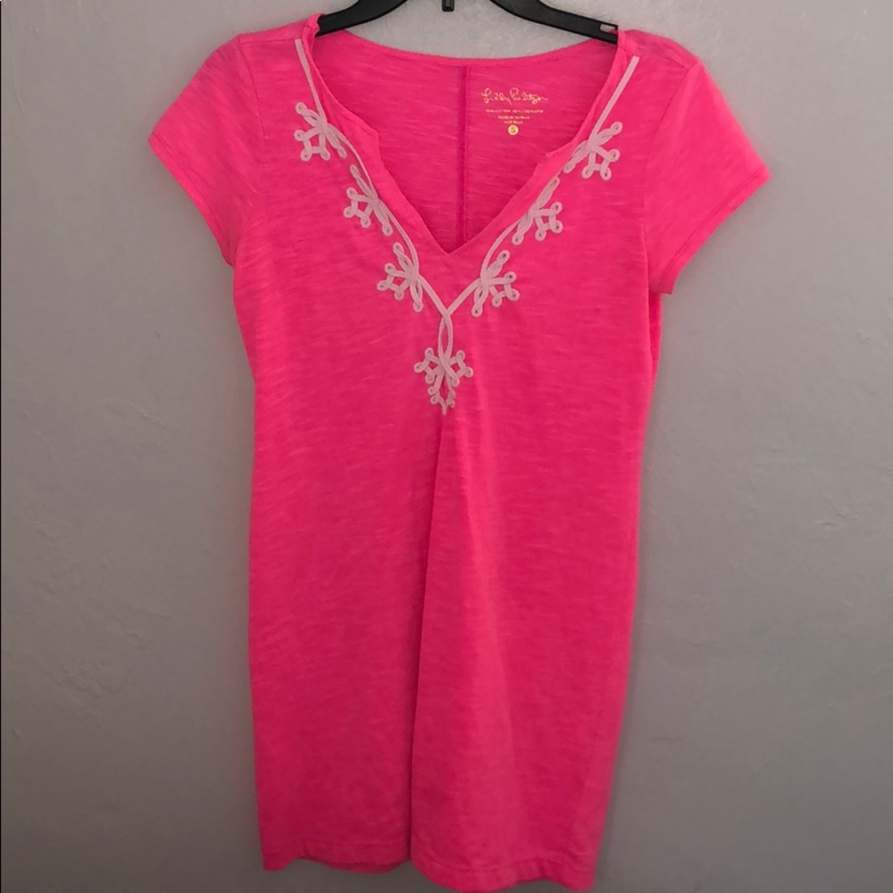 Lilly Pulitzer T-Shirt Dress (Hot Pink)